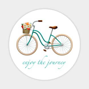 "Enjoy the Journey" Retro Bike Magnet